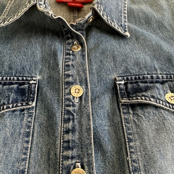 Vintage 90s Limited Jeans Women’s Denim Shirt — Medium, 100% Cotton - Picture 3 of 8